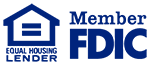 Member FDIC and Equal Housing Lender logos